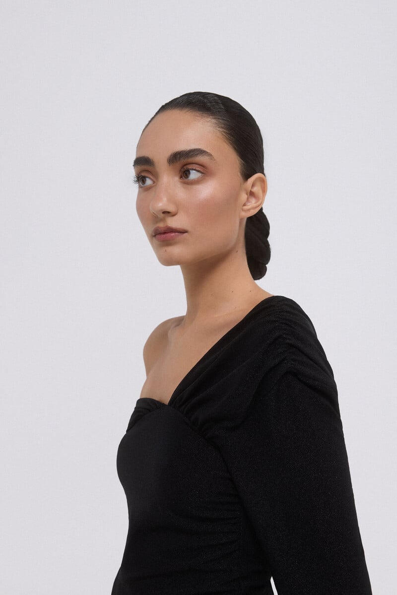 Cortefiel Camiseta Lurex Frunces