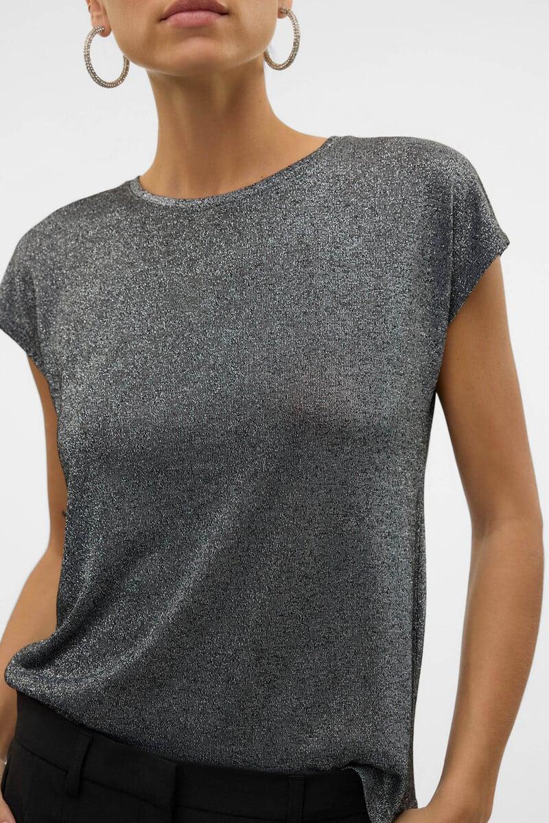 Cortefiel Camiseta Lúrex Manga Corta