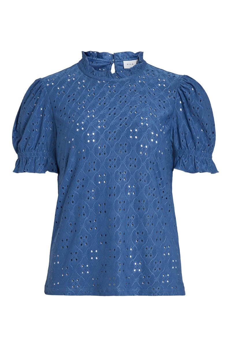 Cortefiel Camiseta Manga Abullonada Con Volante