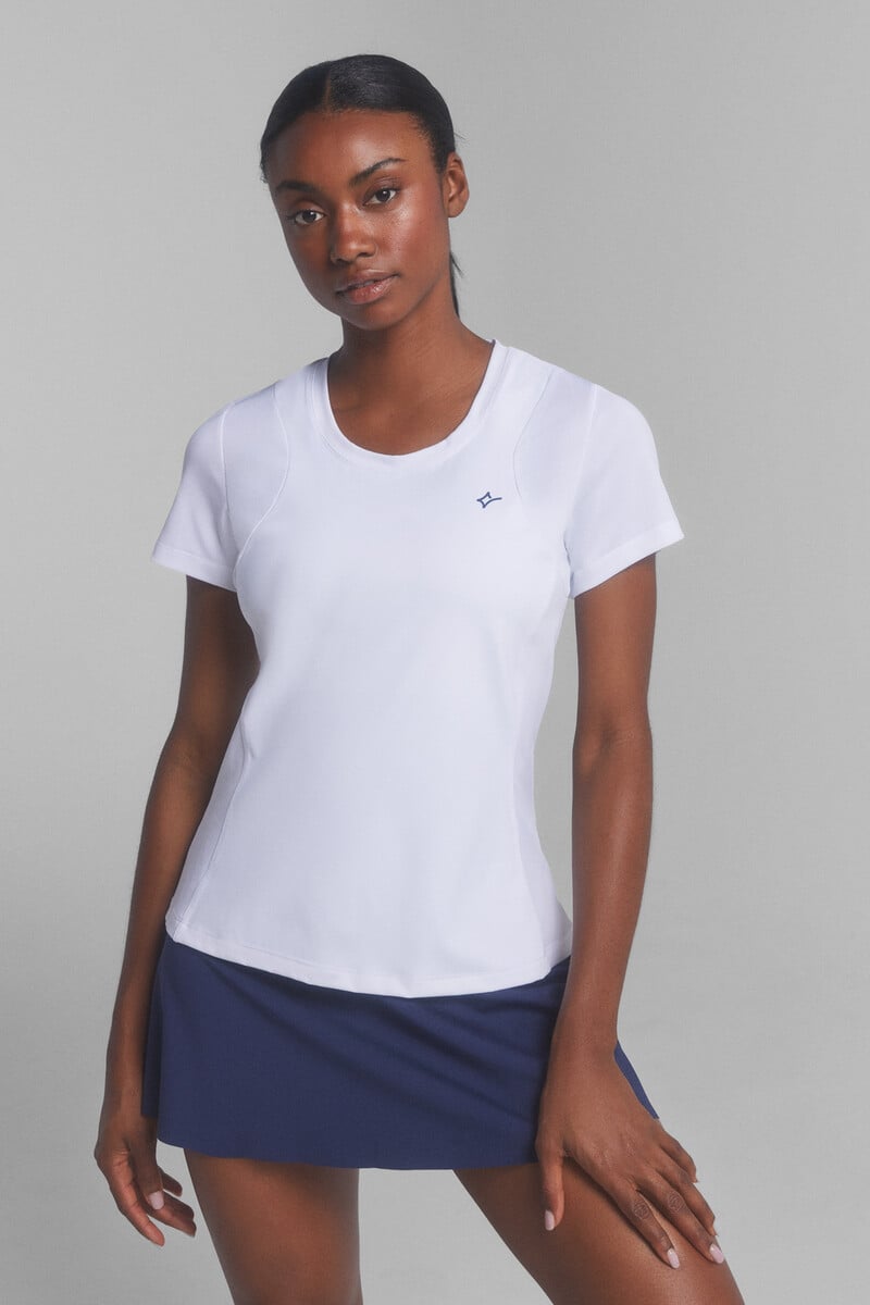 Cortefiel Camiseta manga corta 4D Stretch blanco