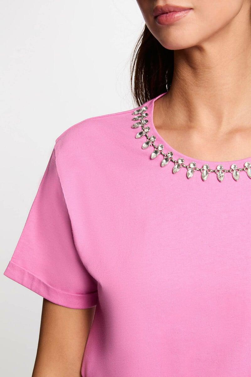 Cortefiel Camiseta Manga Corta Y Joyas