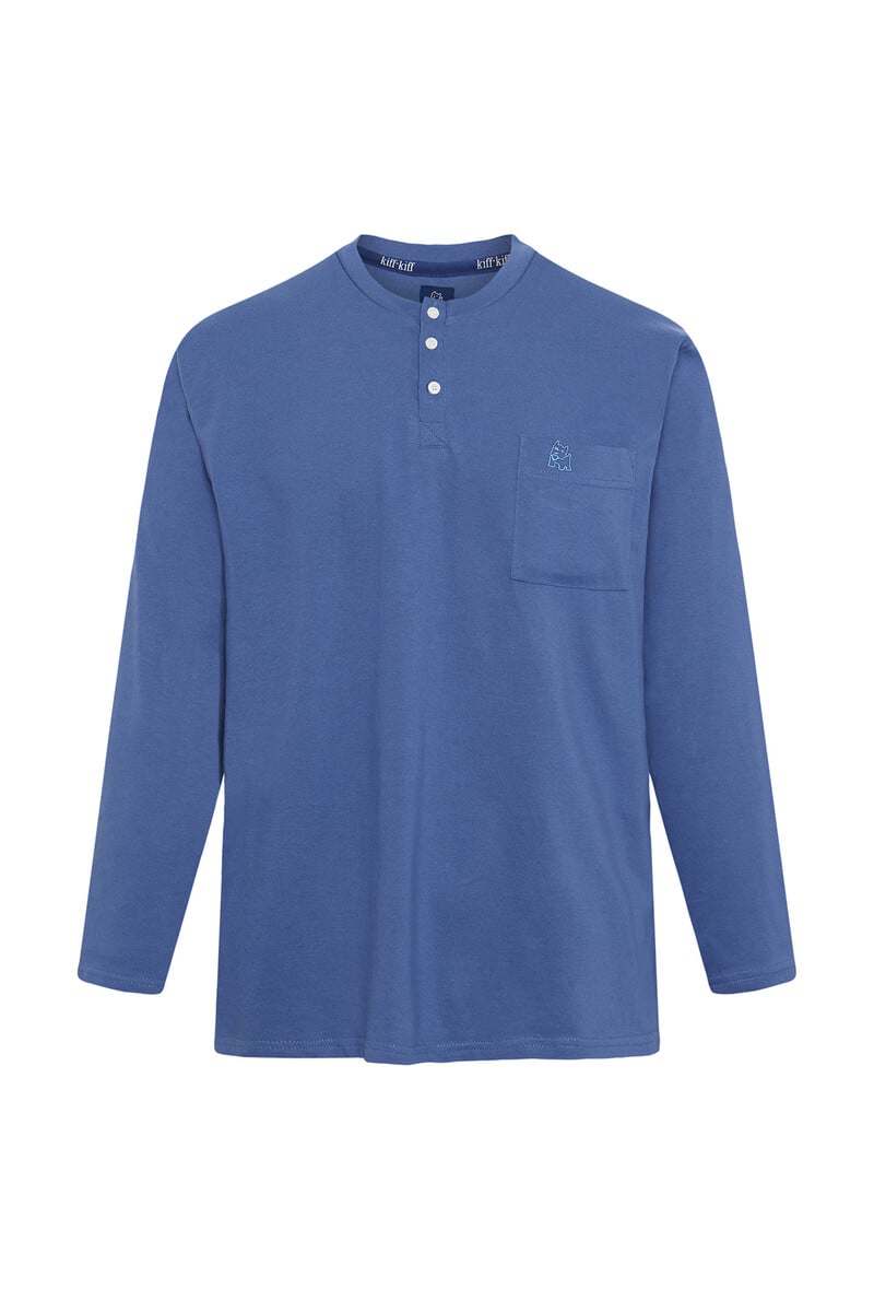 Cortefiel Camiseta manga larga azul