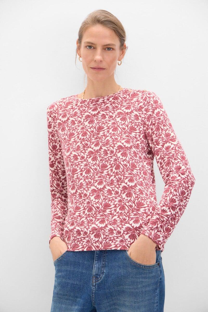 Cortefiel Camiseta manga larga con botones