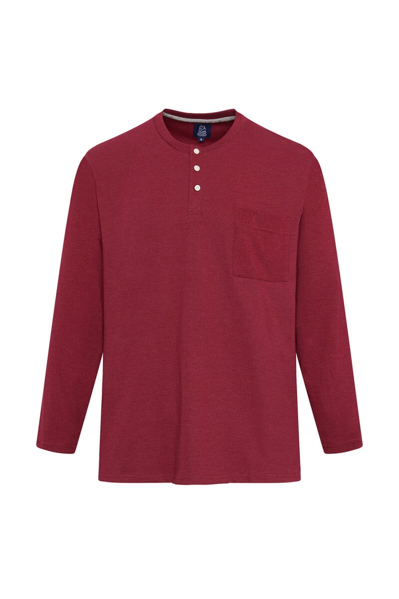 Cortefiel Camiseta manga larga granate