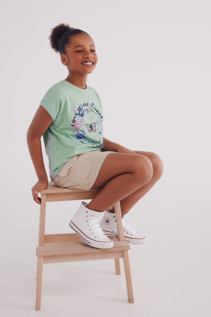 Cortefiel Camiseta Mariposa Niña