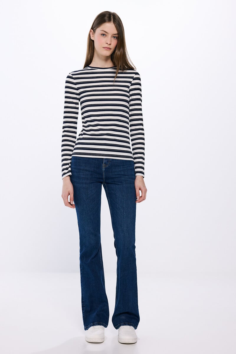 Cortefiel Camiseta Rayas Lurex
