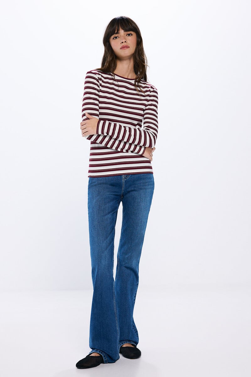 Cortefiel Camiseta Rayas Lurex