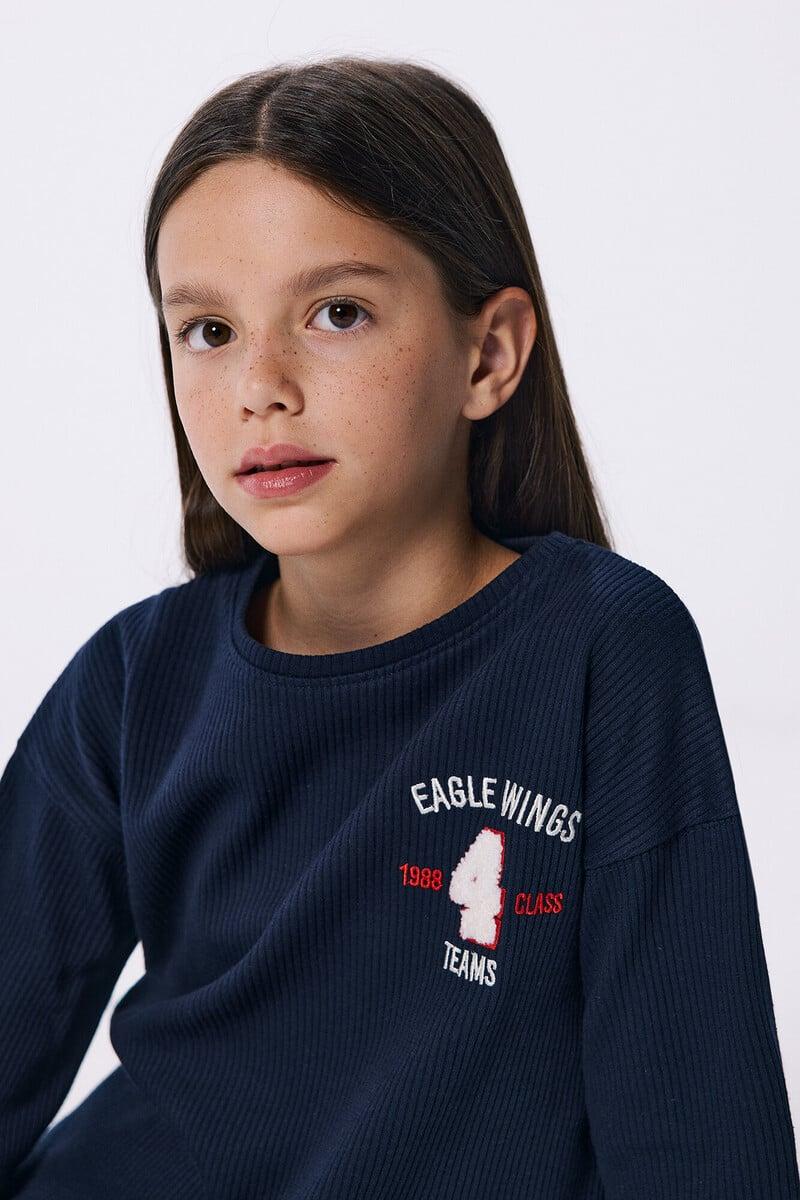 Cortefiel Camiseta Rib "Wings" Niña