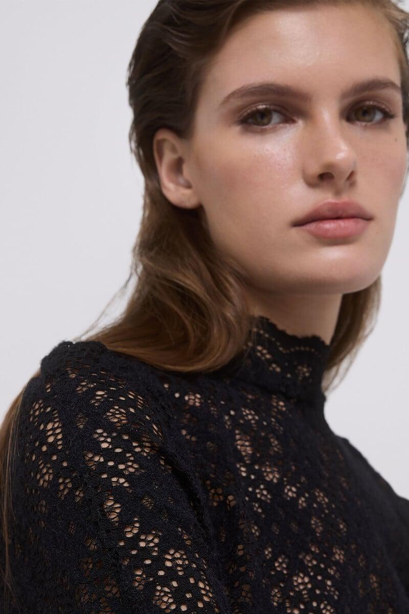 Cortefiel Camiseta Romántica Manga Larga