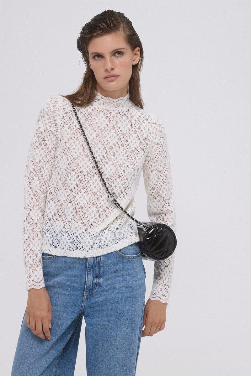 Cortefiel Camiseta romántica manga larga