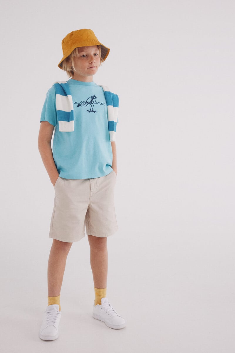 Cortefiel Camiseta Skater Niño