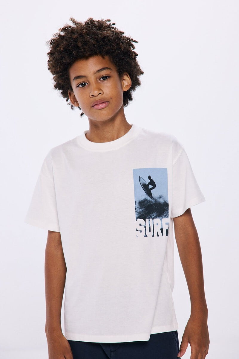 Cortefiel Camiseta Surf Niño