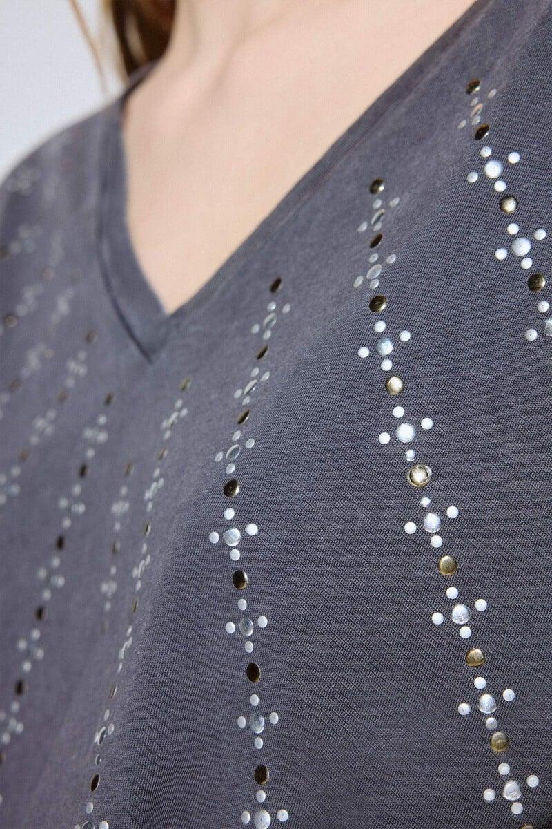 Cortefiel Camiseta Tachas