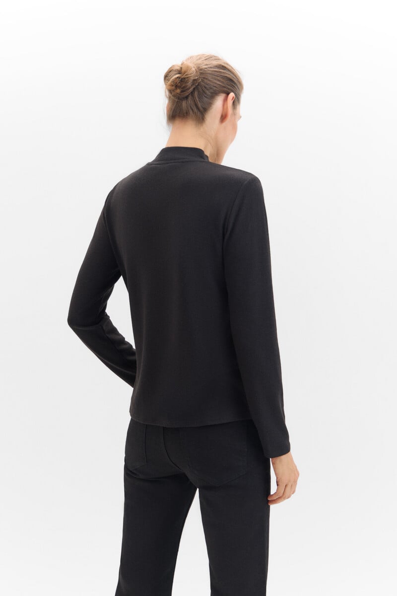 Cortefiel Camiseta Tacto Suave Strass