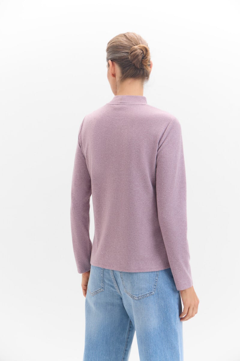 Cortefiel Camiseta Tacto Suave Strass