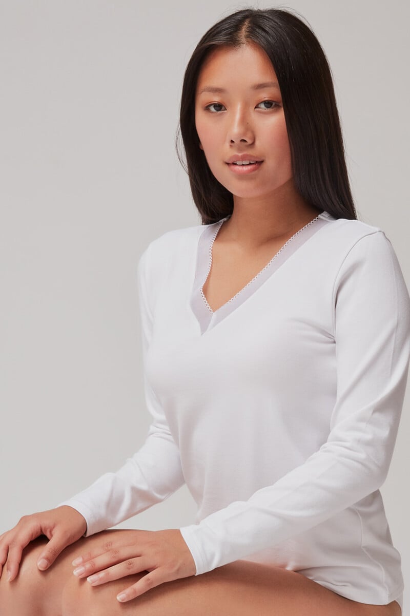 Cortefiel Camiseta Térmica Escote Pico