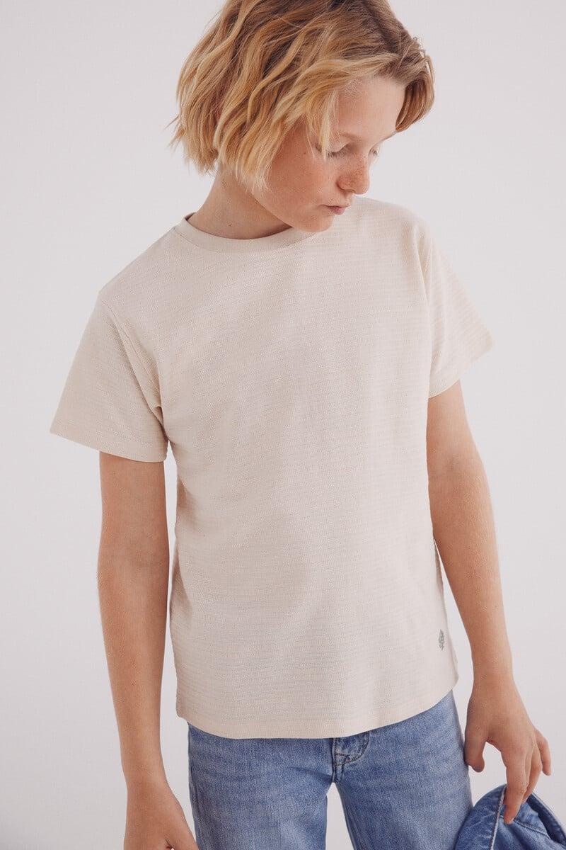 Cortefiel Camiseta Textura Niño