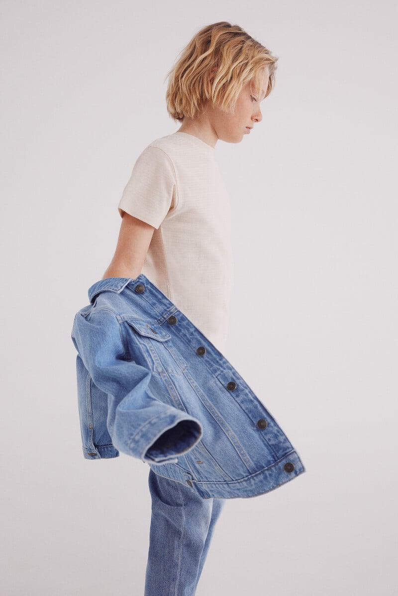 Cortefiel Camiseta textura niño