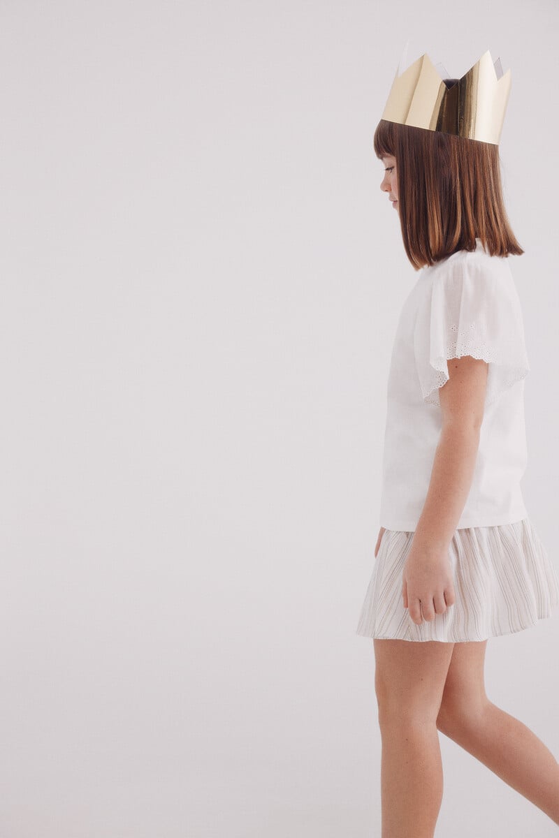 Cortefiel Camiseta Volantes Niña