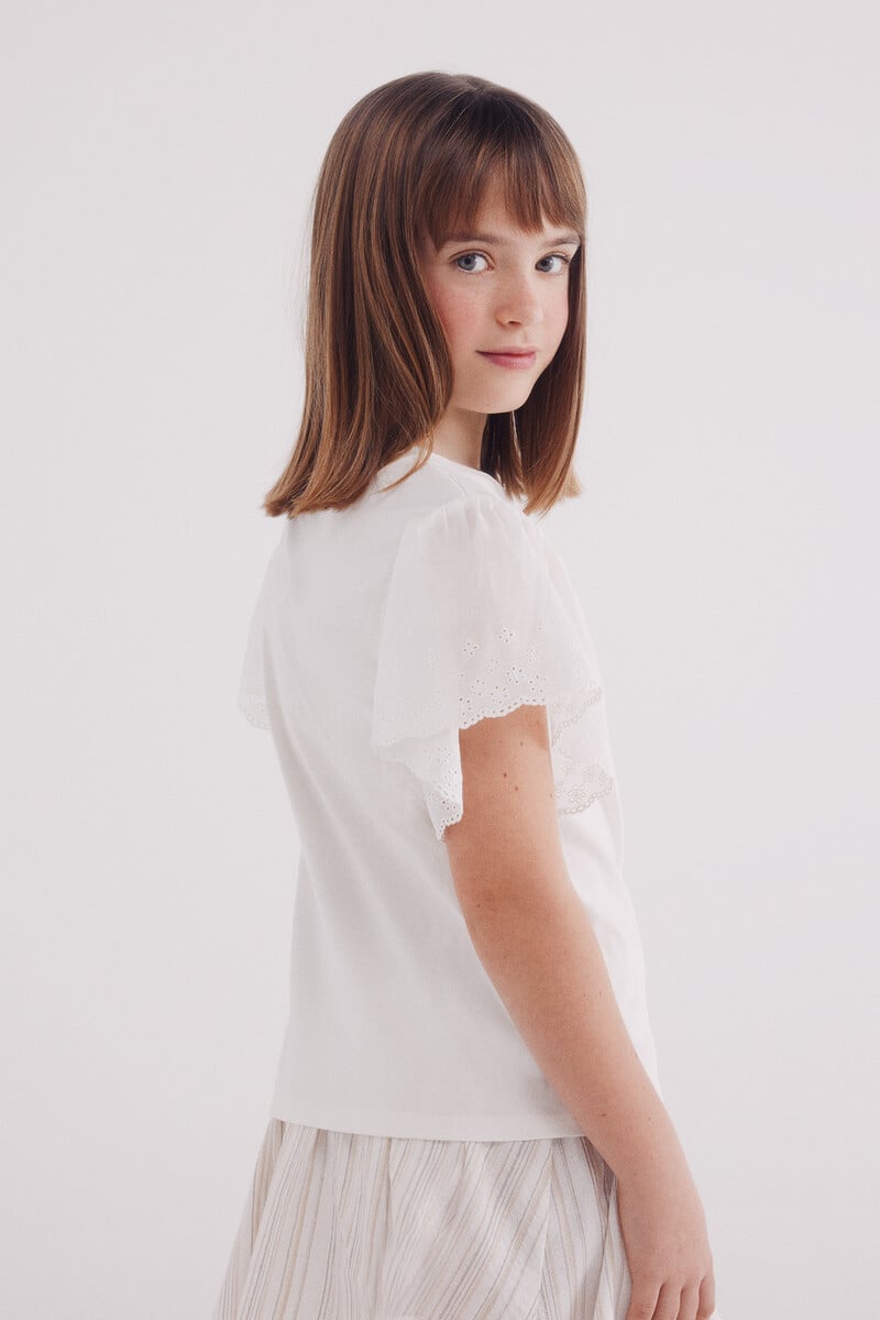 Cortefiel Camiseta Volantes Niña