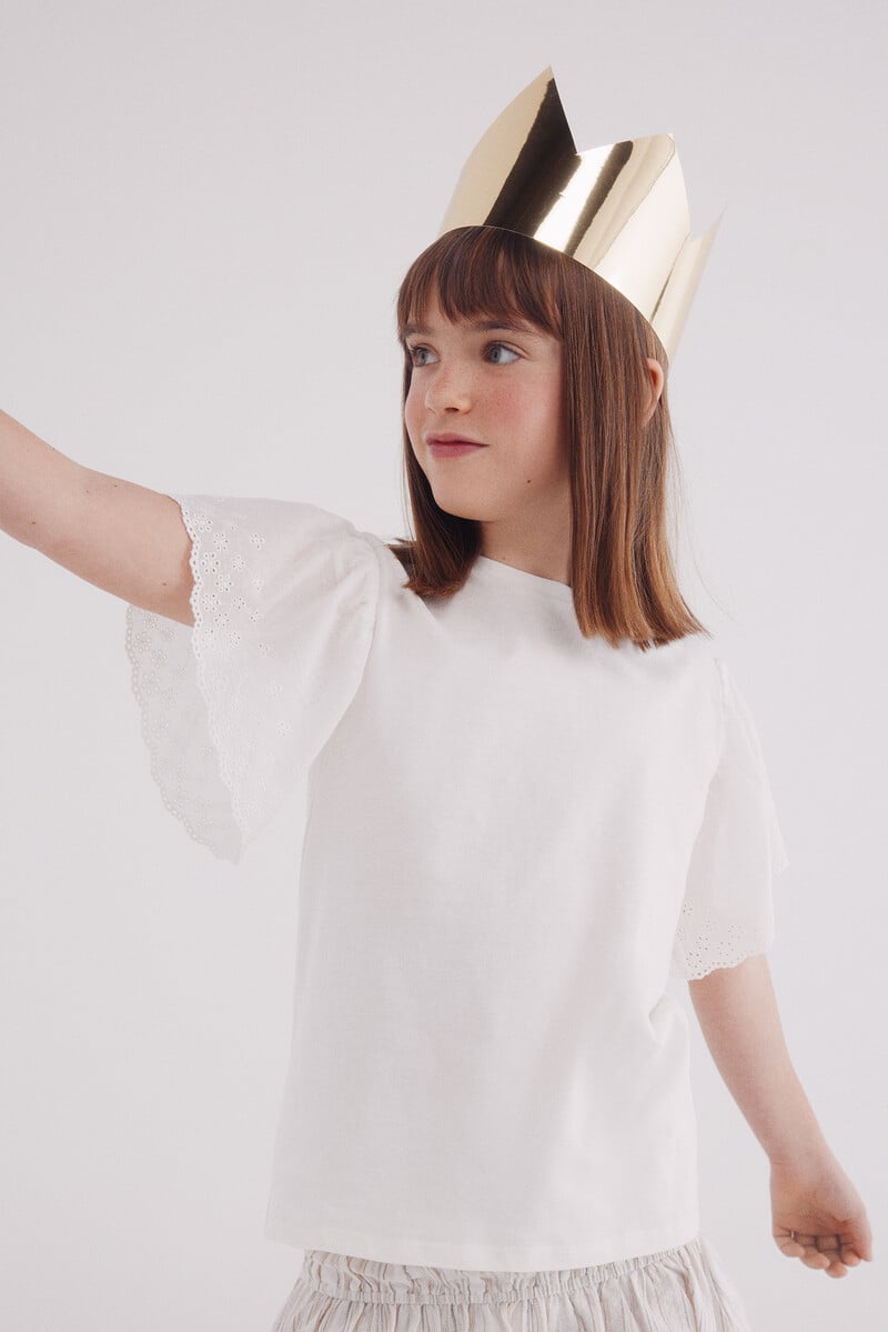 Cortefiel Camiseta Volantes niña