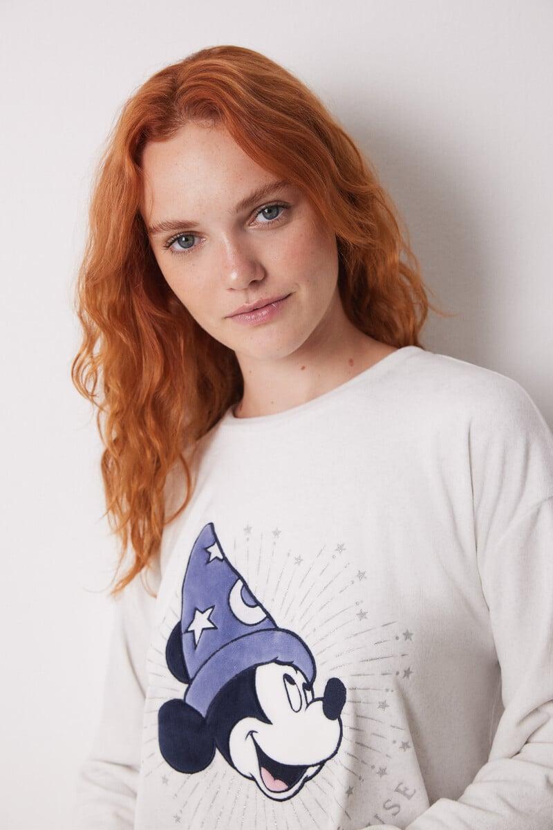Cortefiel Camisón Corto Terciopelo Mickey