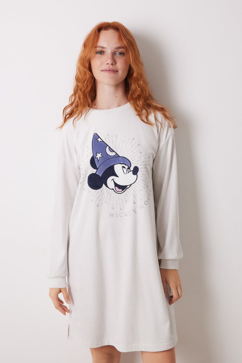 Cortefiel Camisón Corto Terciopelo Mickey