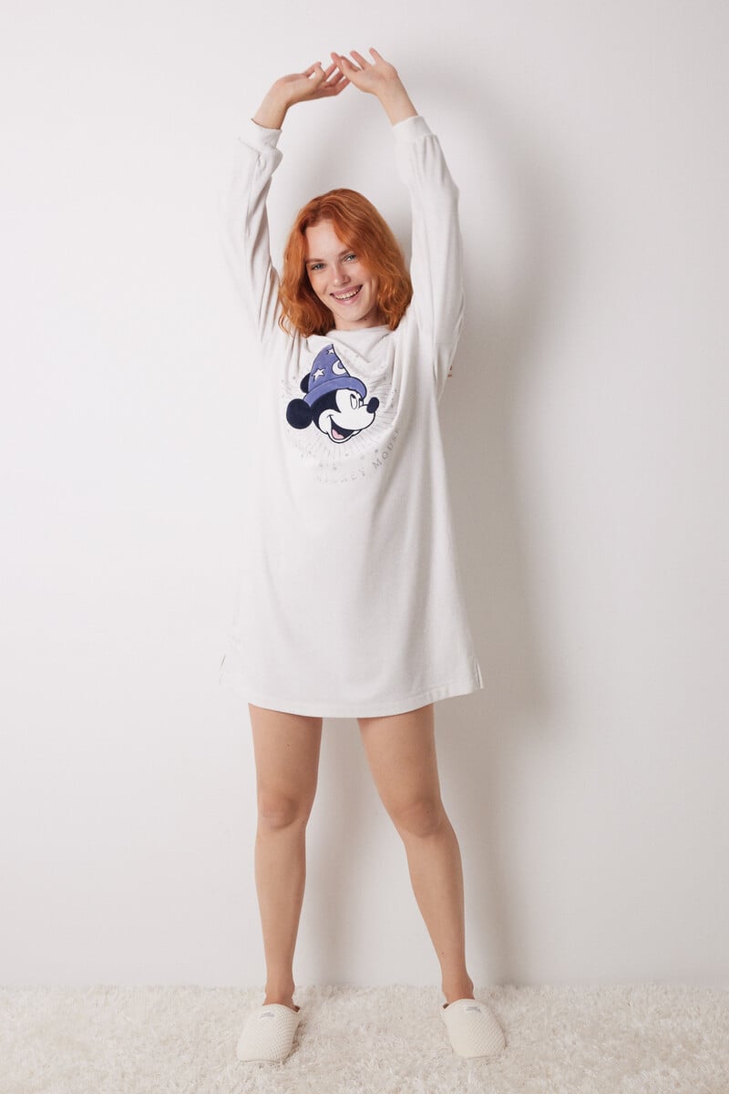 Cortefiel Camisón corto terciopelo Mickey