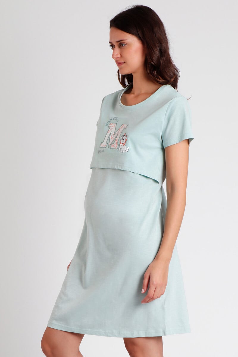 Cortefiel Camisón Premamá Manga Corta Aristogatos