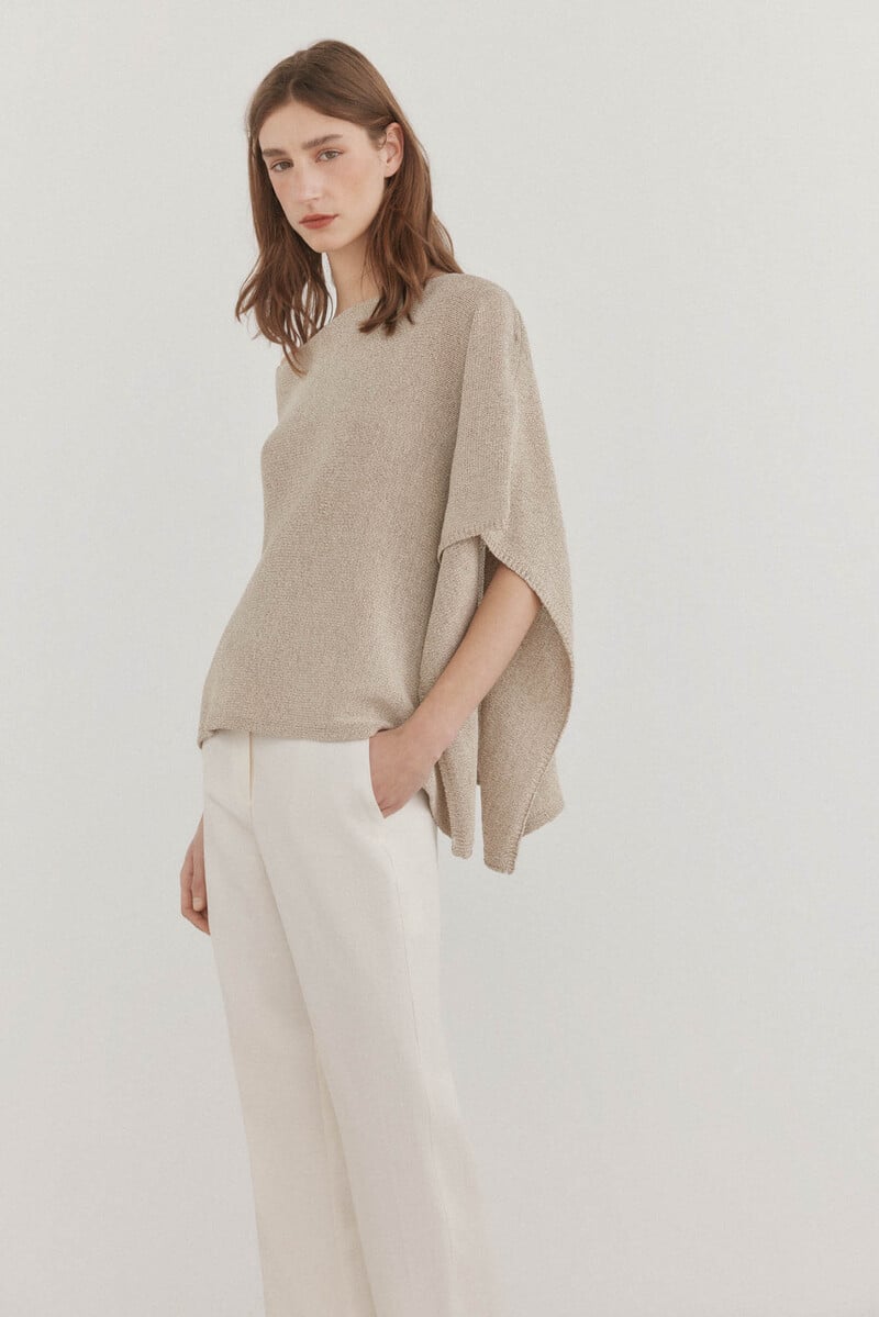 Cortefiel Capa de punto fantasía