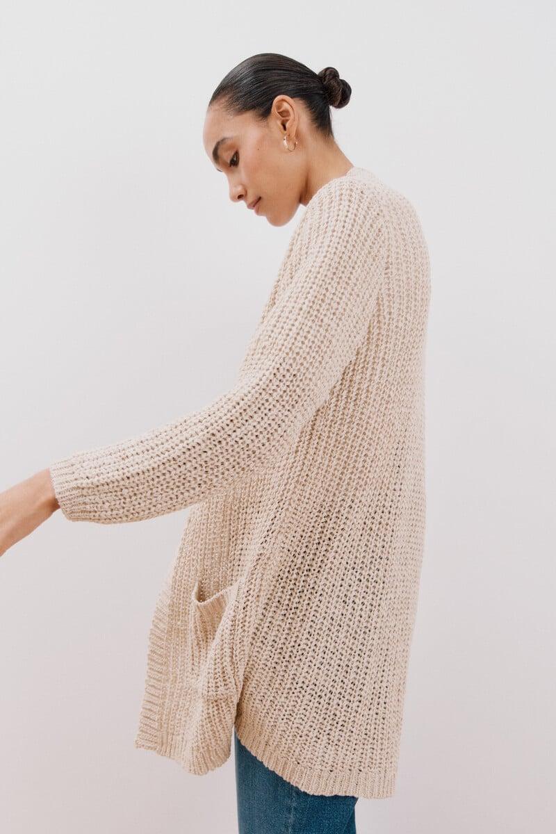 Cortefiel Cárdigan abierto bolsillos