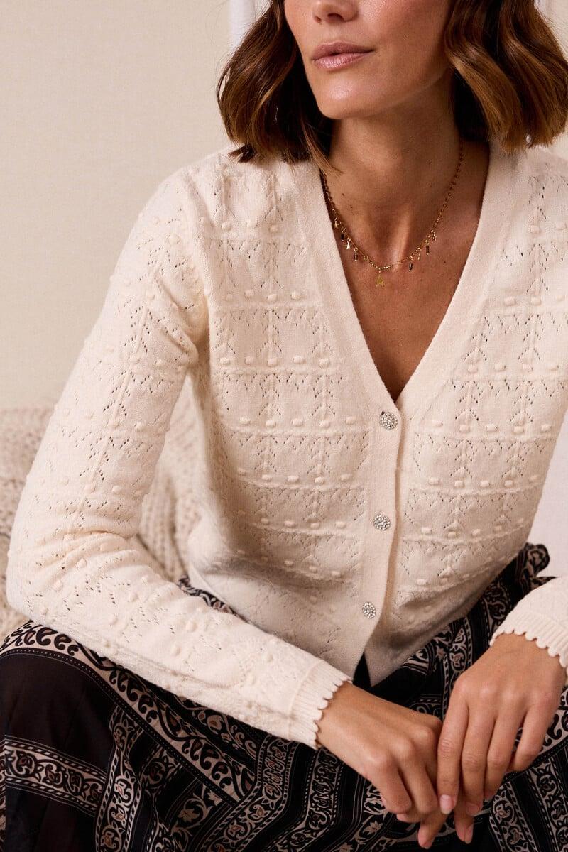 Cortefiel Cardigan Boton Vitina