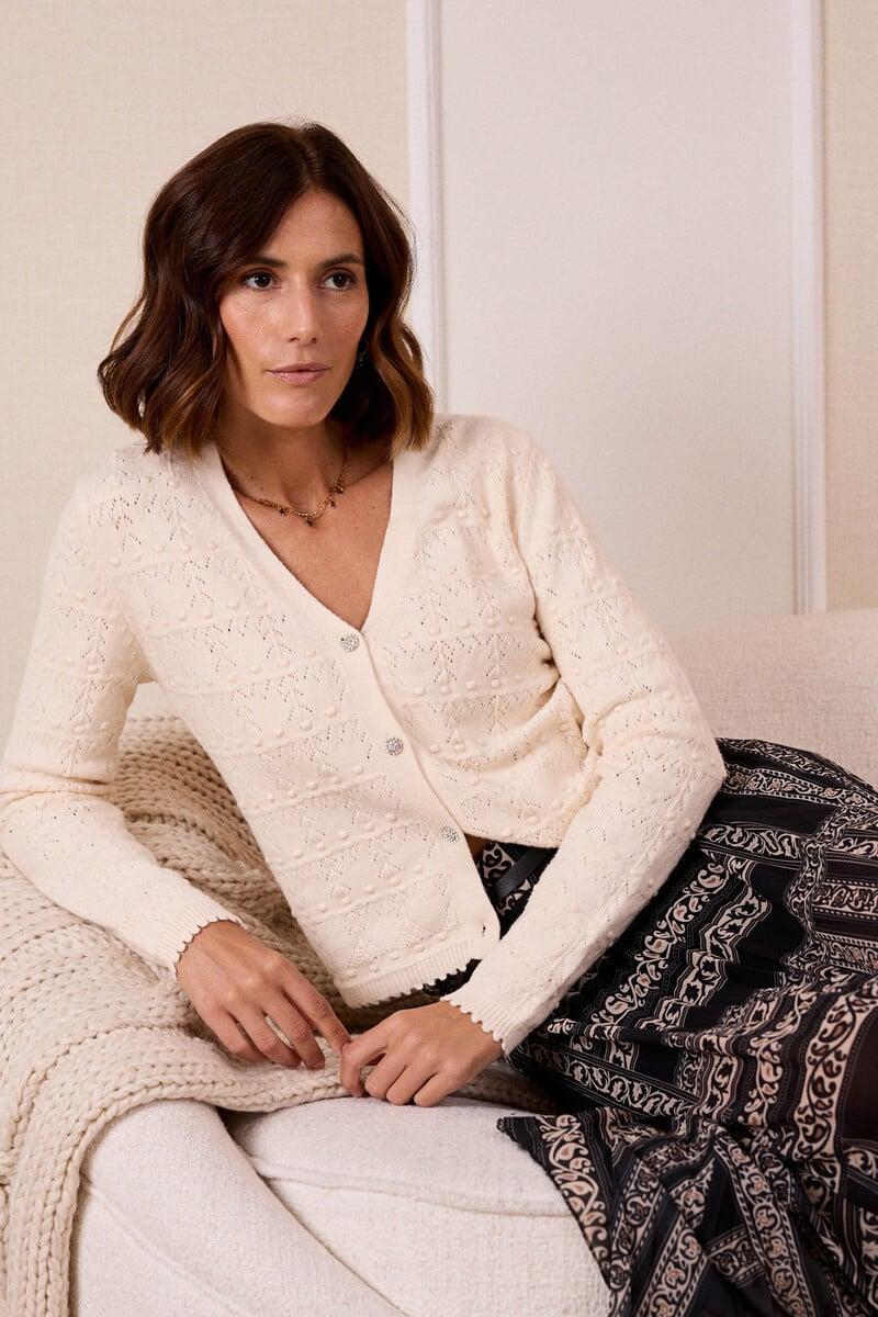 Cortefiel Cardigan Boton Vitina