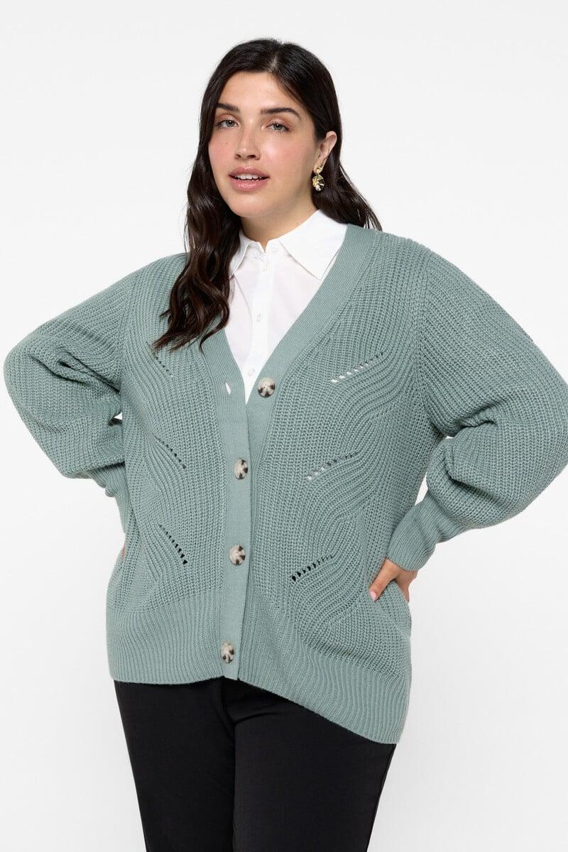 Cortefiel Cárdigan Con Botones Curvy