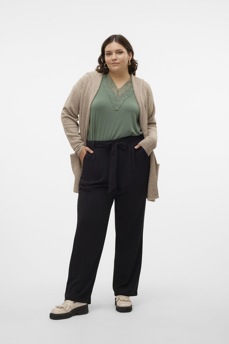 Cortefiel Cardigan Con Capucha Talla Grande