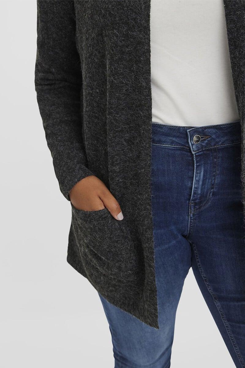 Cortefiel Cardigan Con Capucha Talla Grande