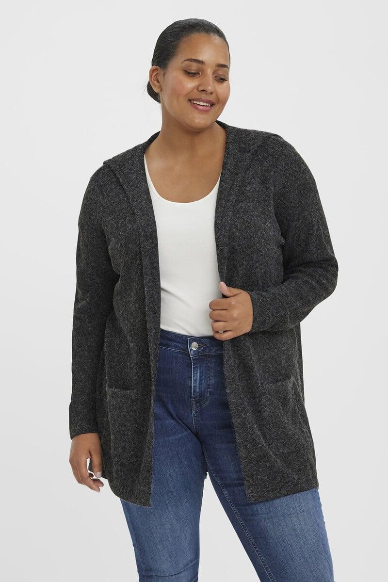 Cortefiel Cardigan con capucha talla grande