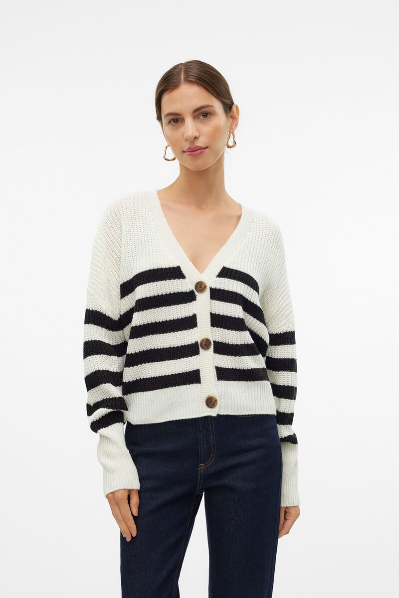 Cortefiel Cárdigan De Manga Larga Con Botones