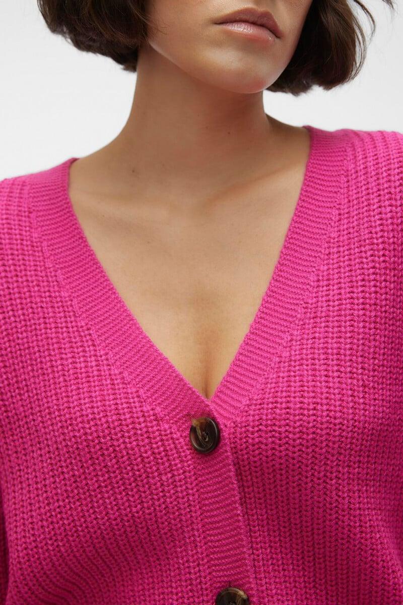 Cortefiel Cárdigan De Manga Larga Con Botones