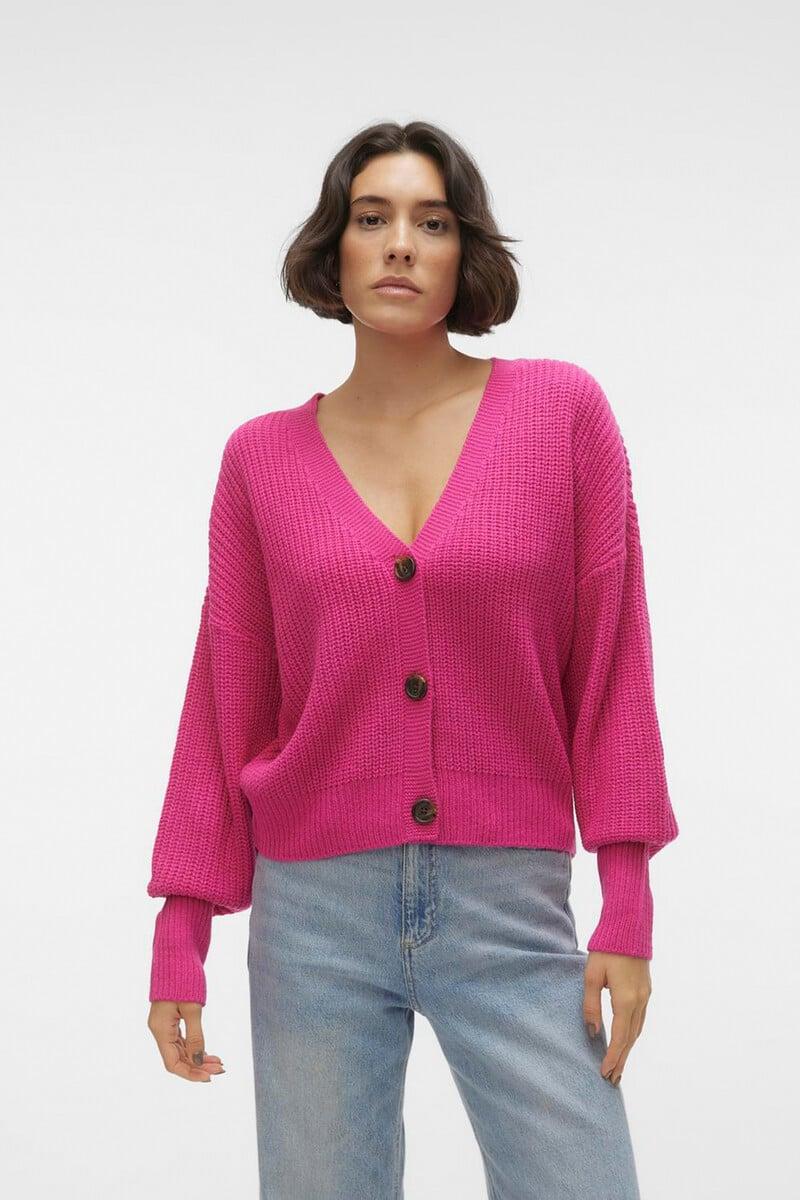 Cortefiel Cárdigan De Manga Larga Con Botones