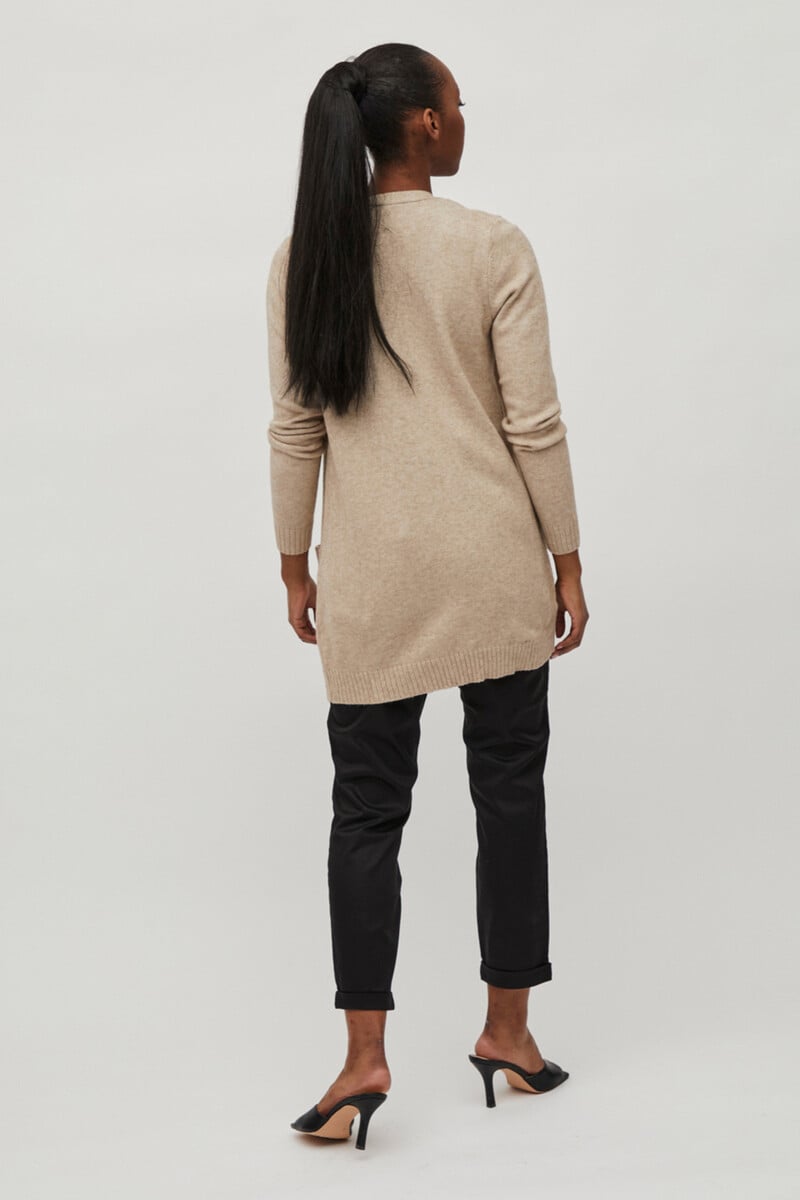 Cortefiel Cárdigan De Mujer Midi De Manga Larga