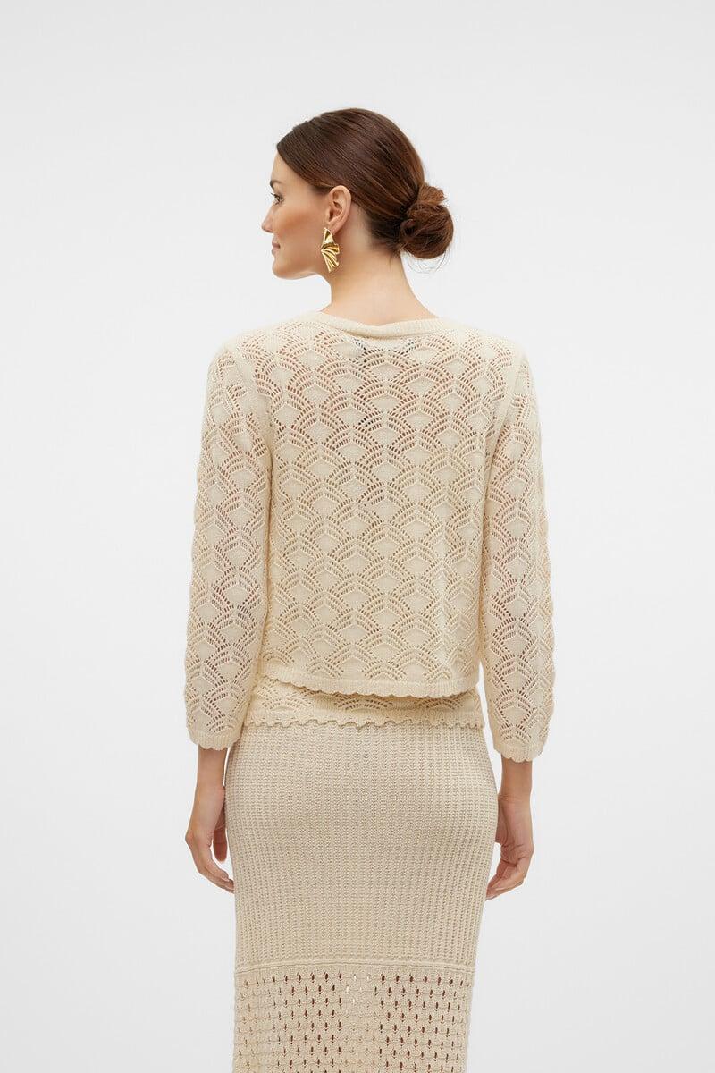 Cortefiel Cárdigan De Punto Calado