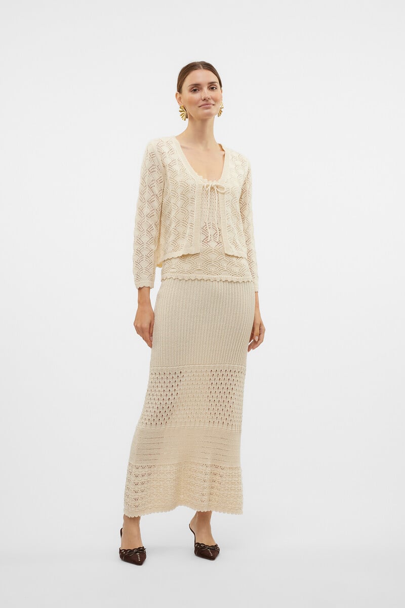 Cortefiel Cárdigan De Punto Calado