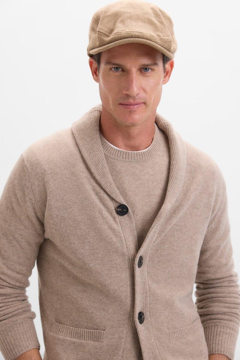Cortefiel Cardigan Lana Lambwool Cierre Botones