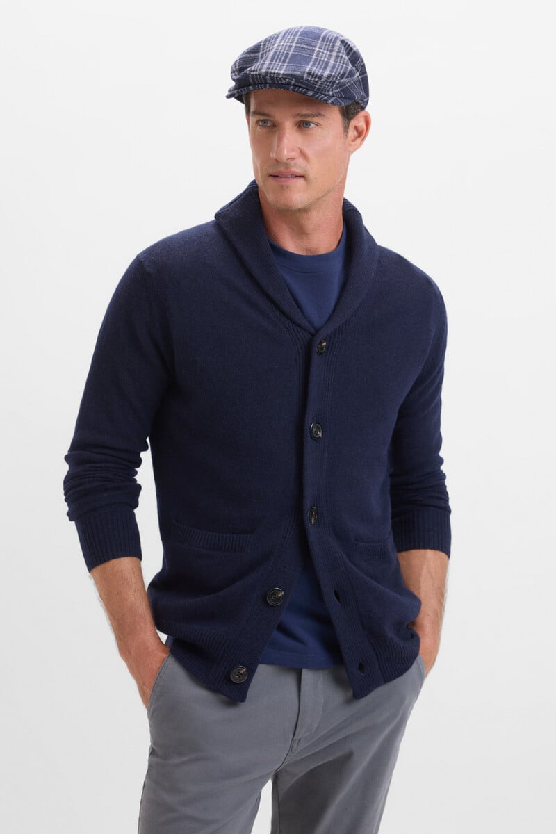 Cortefiel Cardigan lana lambwool cierre botones