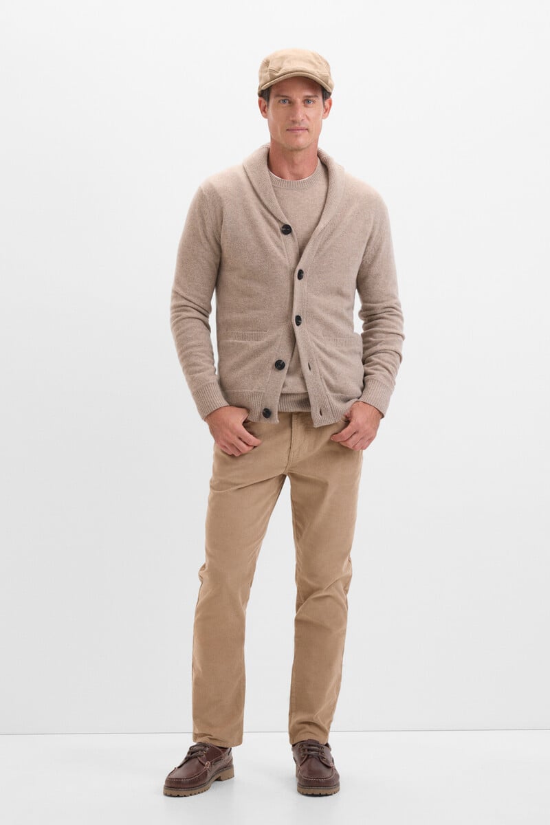Cortefiel Cardigan lana lambwool cierre botones