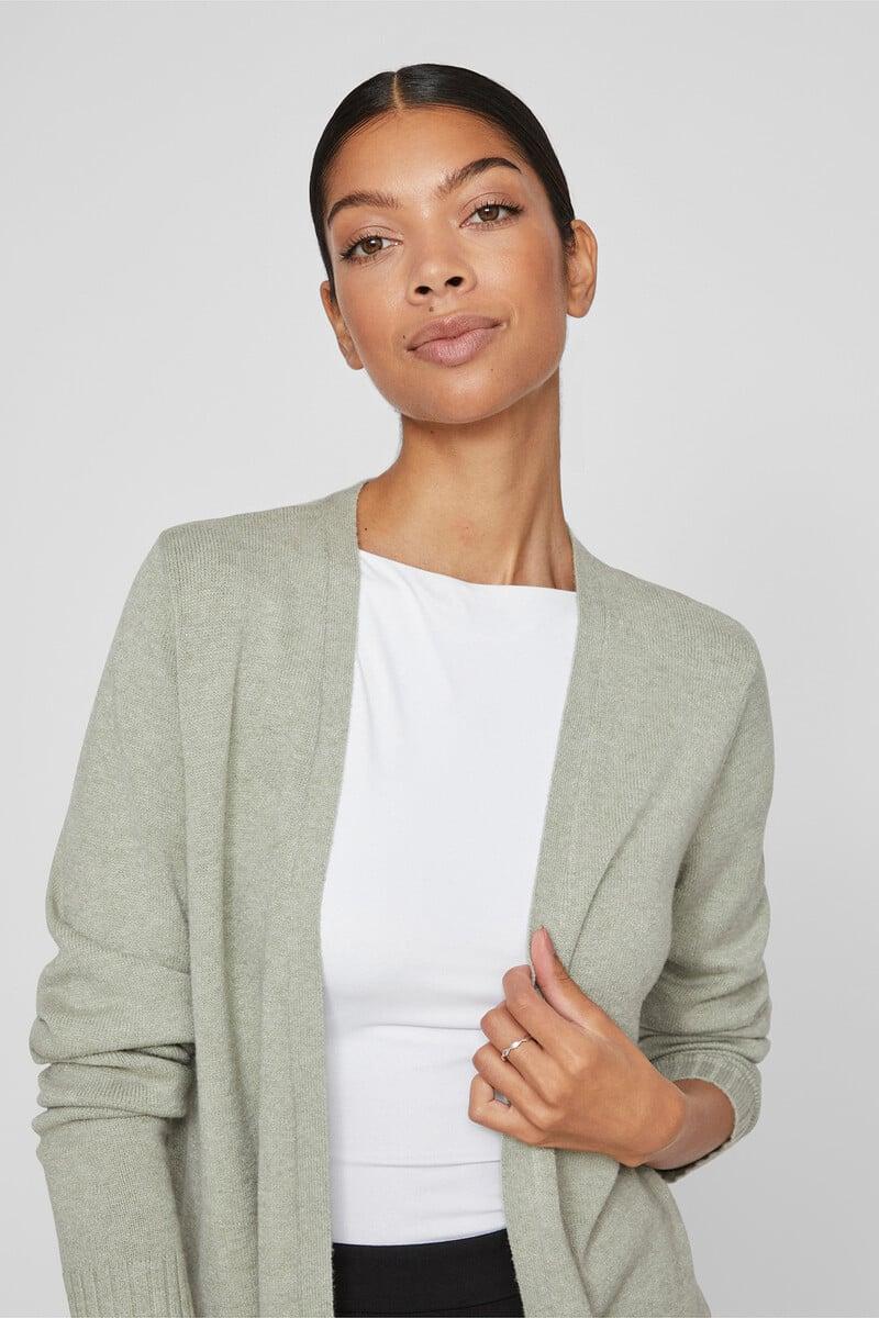 Cortefiel Cárdigan Largo Con Bolsillos