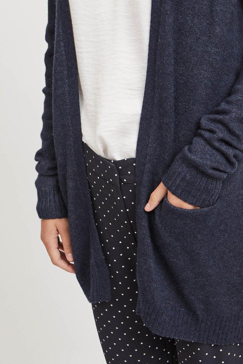 Cortefiel Cárdigan Largo Con Bolsillos