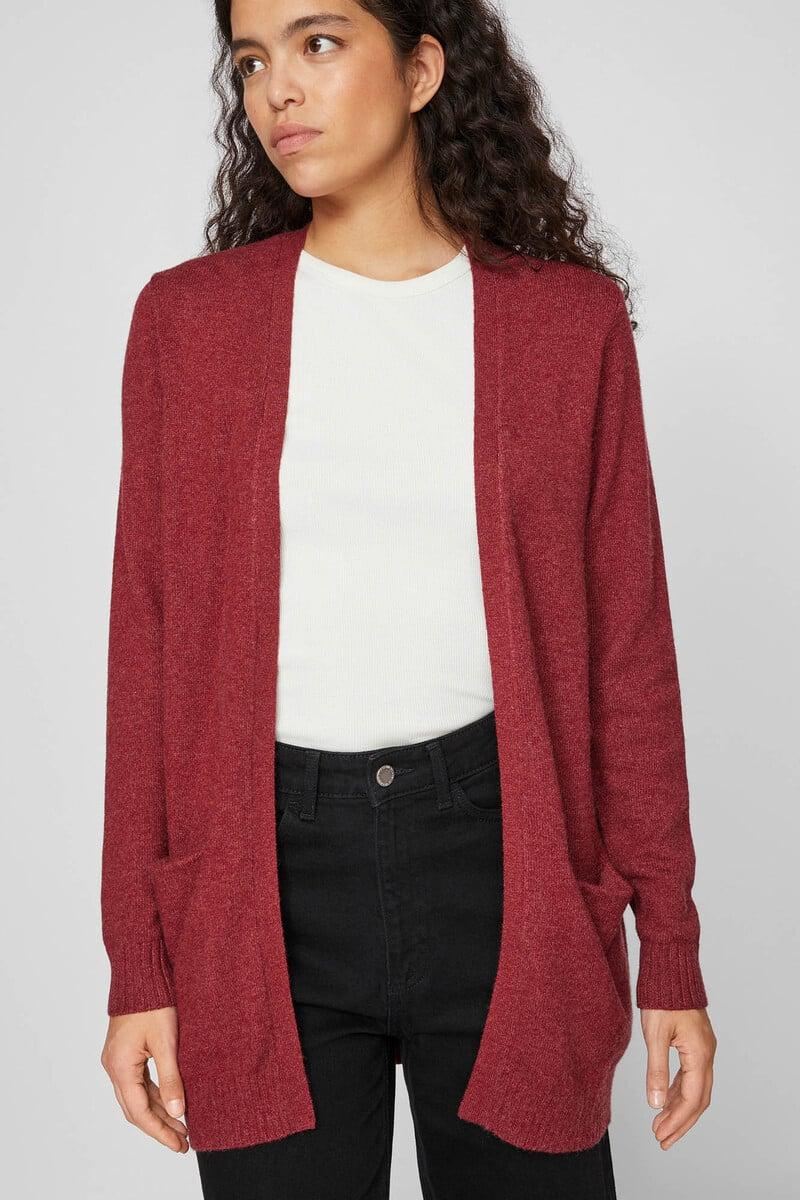 Cortefiel Cárdigan Largo Con Bolsillos