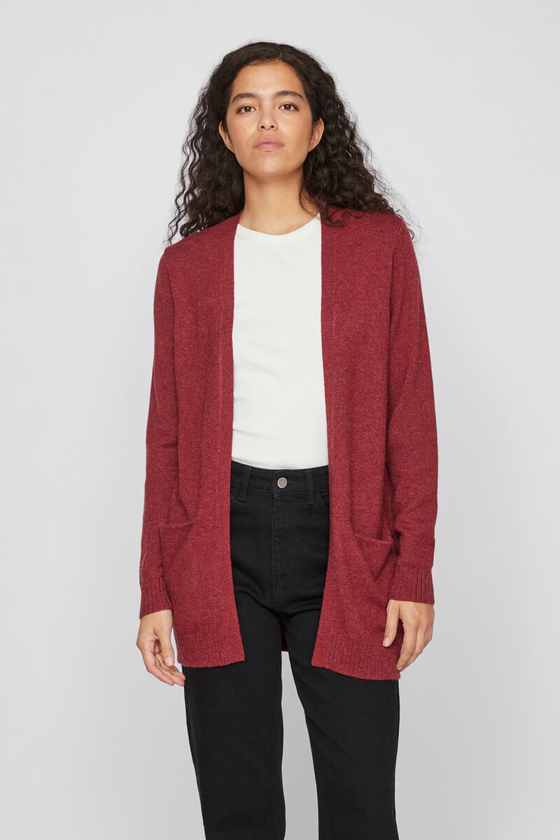 Cortefiel Cárdigan Largo Con Bolsillos